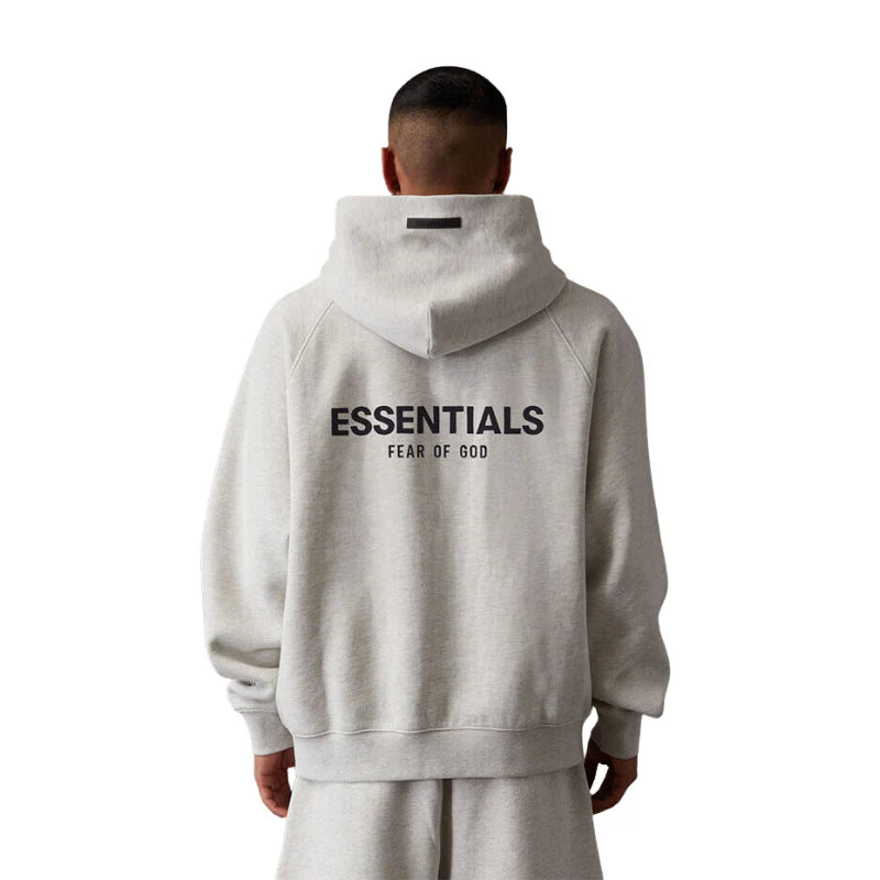 Fear of god essentials hoodie fit best sale