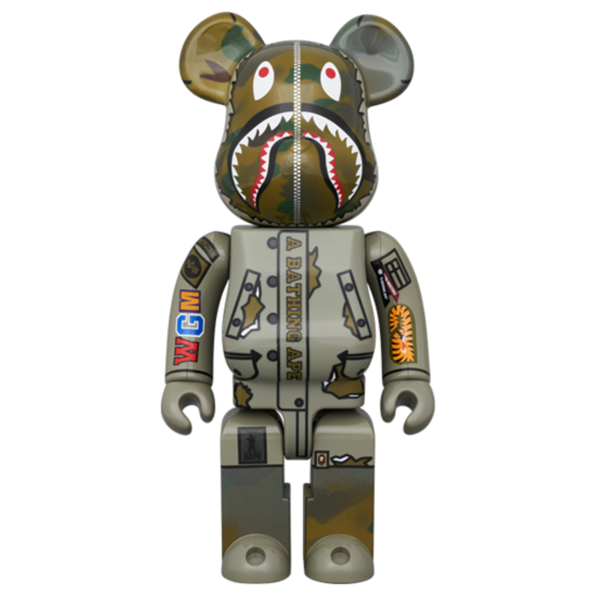 その他 LEGACY CAMO SHARK BE@RBRICK 100%&400% Bearbrick Bape (R) x Alpha Camo Shark 2023 100% & 400