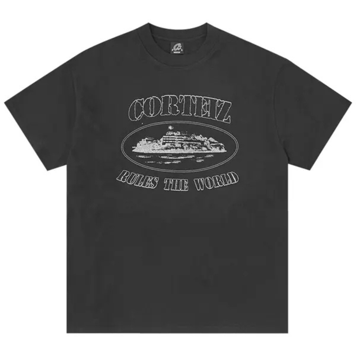 corteiz コーテイズ　ブラックTシャツ Corteiz Reflective Alcatraz Tee (Triple Black) (FW23) – Kick