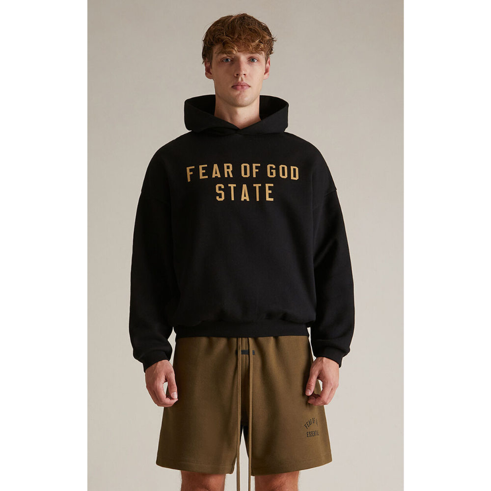 Fear of God Essentials State Fleece Hoodie (Black) (FW24