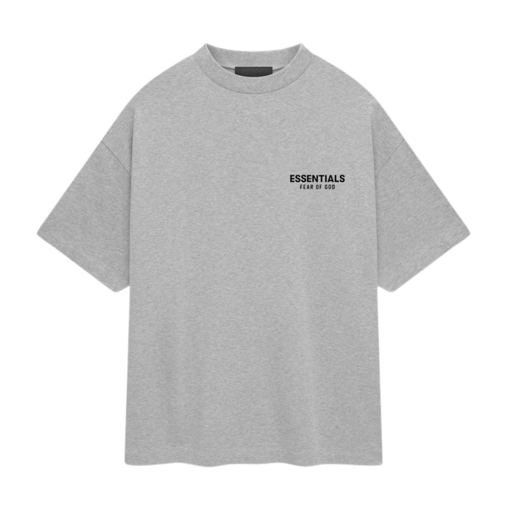 Fear of God Essentials Jersey Crewneck T-Shirt (Heather Grey Fear of God Essentials Jersey Crewneck T-Shirt (Heather Grey