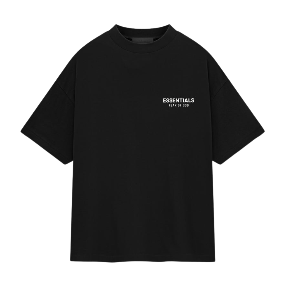 Fear of God Essentials Jersey Crewneck T-Shirt (Black) (FW24