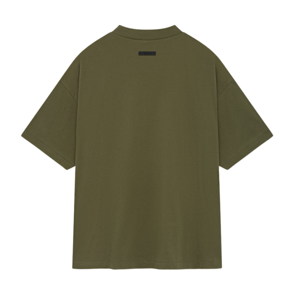Fear of God Essentials Jersey Crewneck Tee (Military) (FW24