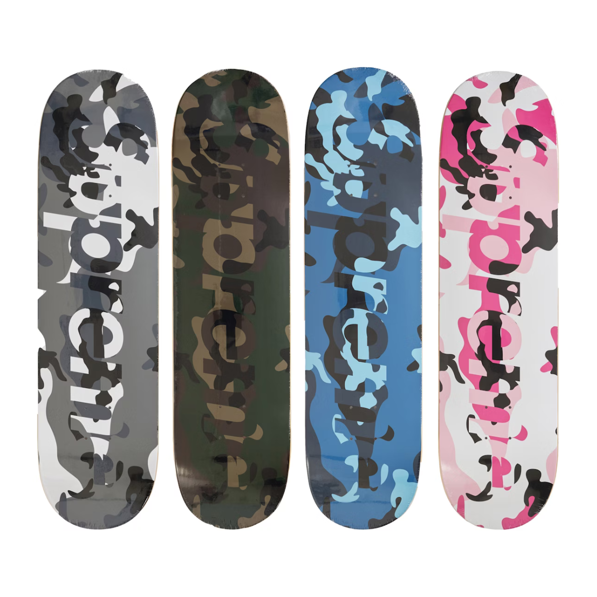 Supreme Camo Logo Skateboard Deck Pink Camo (FW20) – Kick It NZ