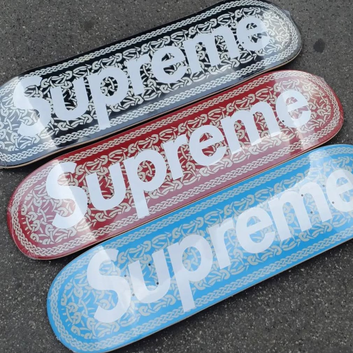 Supreme Celtic Knot Skateboard Deck Red (FW21) – Kick It NZ