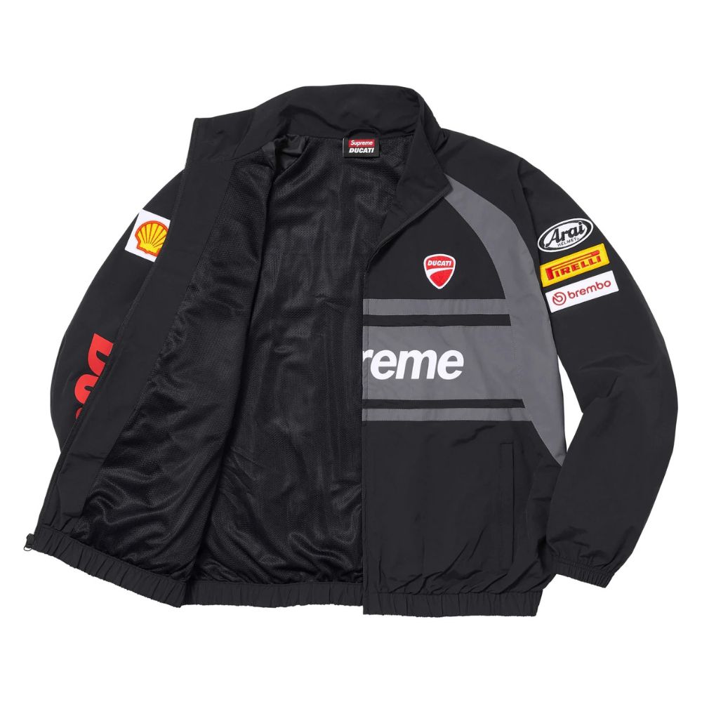 Supreme x Ducati Track Jacket (Black) (SS24) – Kick It NZ Supreme x Ducati Track Jacket (Black) (SS24) – Kick It NZ