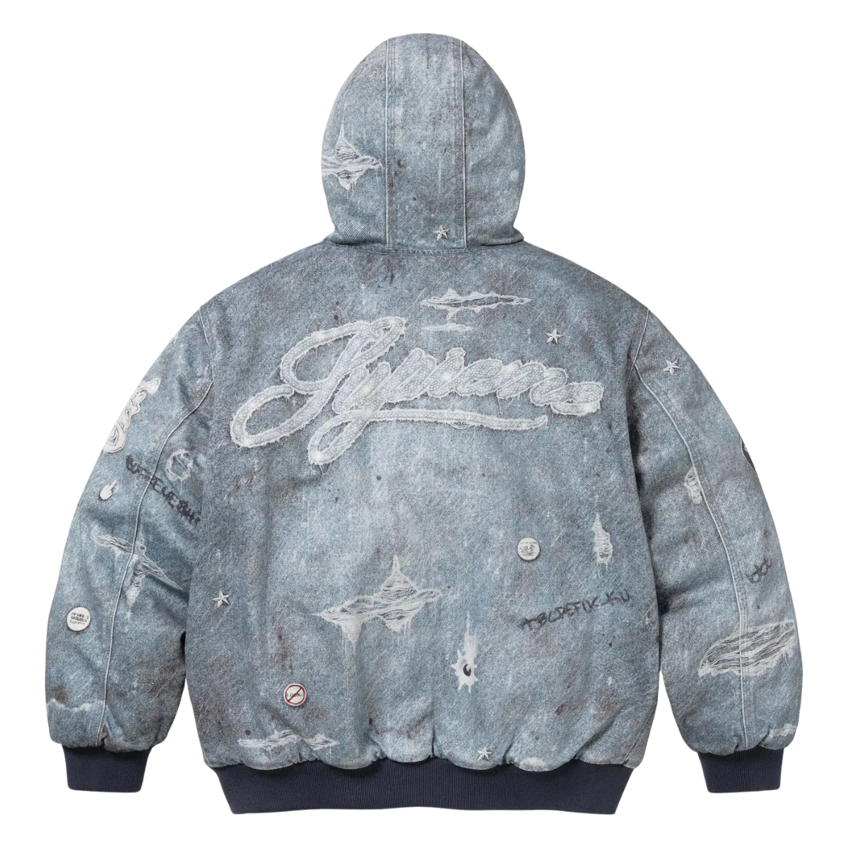 スノーボード Supreme HJR Trompe Loeil WorkJacket Blue HJR Trompe L'oeil Hooded Work Jacket Blue メンズ - FW24 - JP