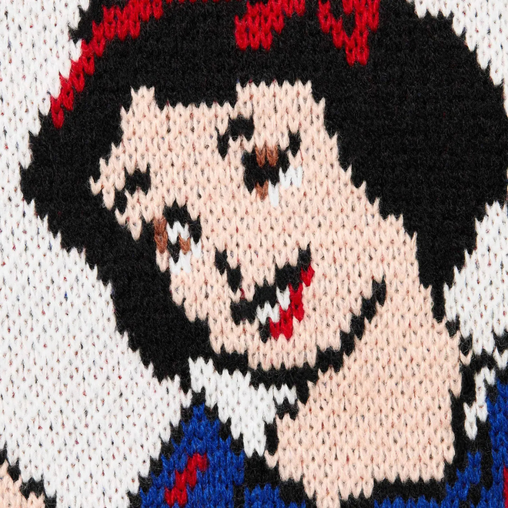 トップス M SUPREME  White Sweater ☆24AW WEEK1☆Supreme Accent Brushed Zip Up Hooded Sweater