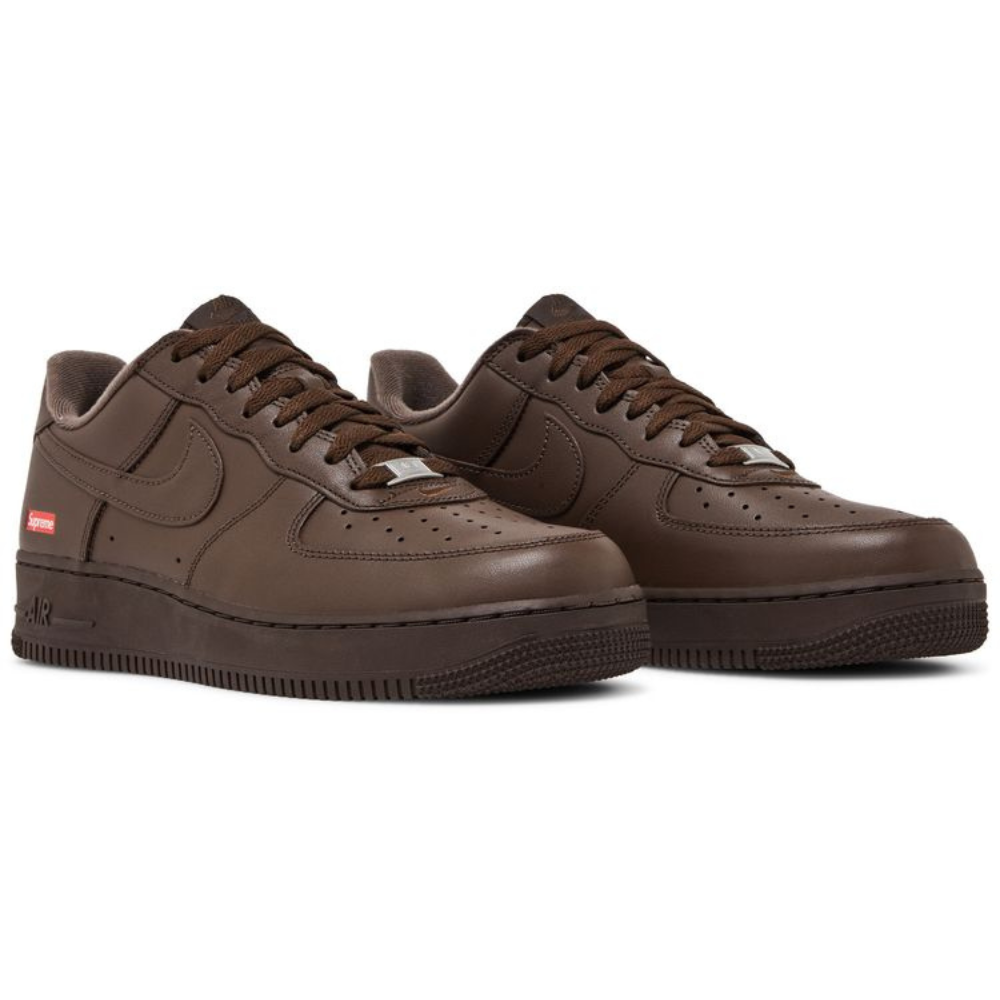 Nike Air Force 1 Supreme ブラウン Buy Supreme x Air Force 1 Low 'Box Logo - Baroque Brown