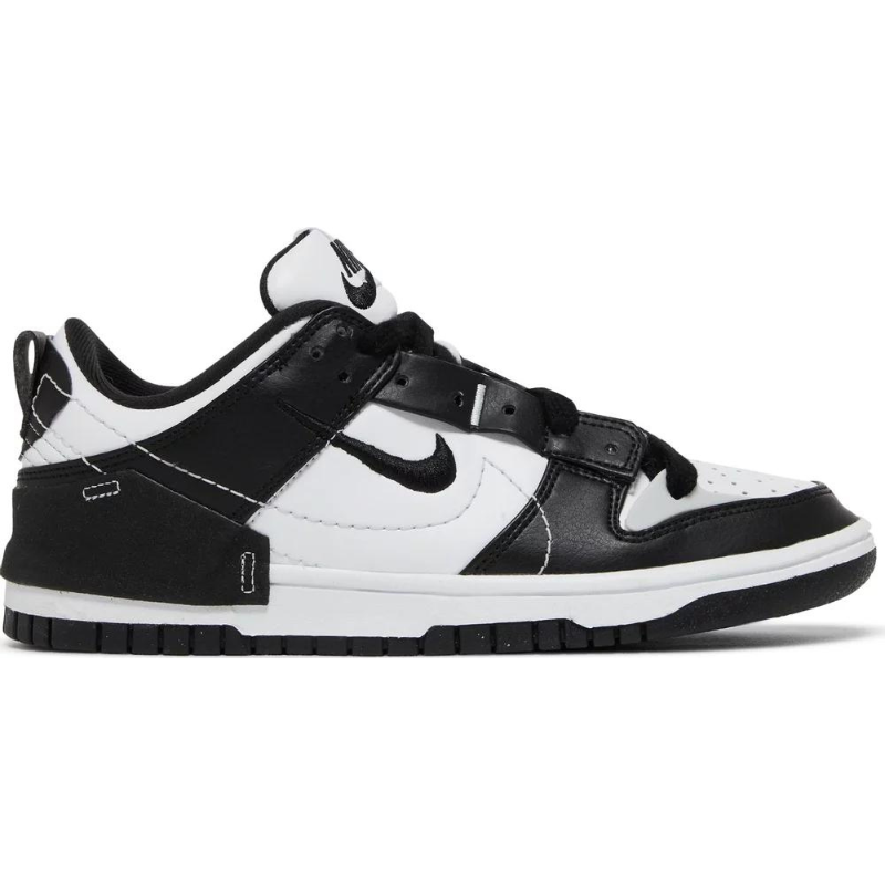dunk low black white 43