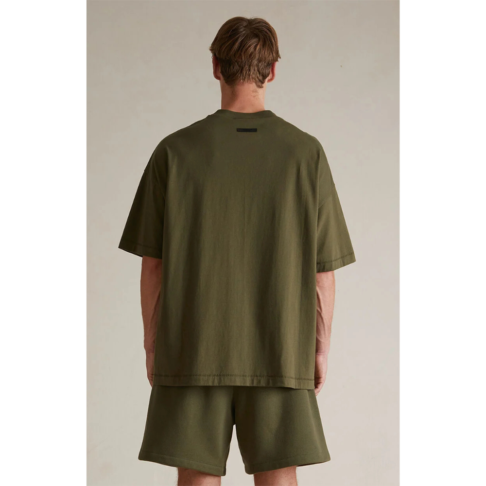 
                  
                    Fear of God Essentials Jersey Crewneck Tee (Military) (FW24)
                  
                