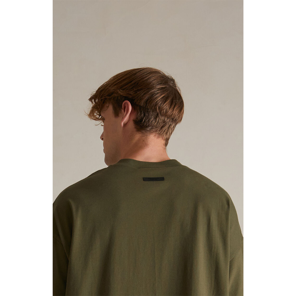 
                  
                    Fear of God Essentials Jersey Crewneck Tee (Military) (FW24)
                  
                