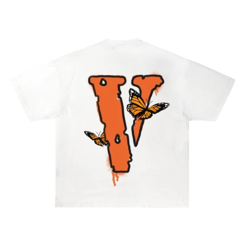 Juice Wrld x Vlone Butterfly T-shirt (White) (FW23)