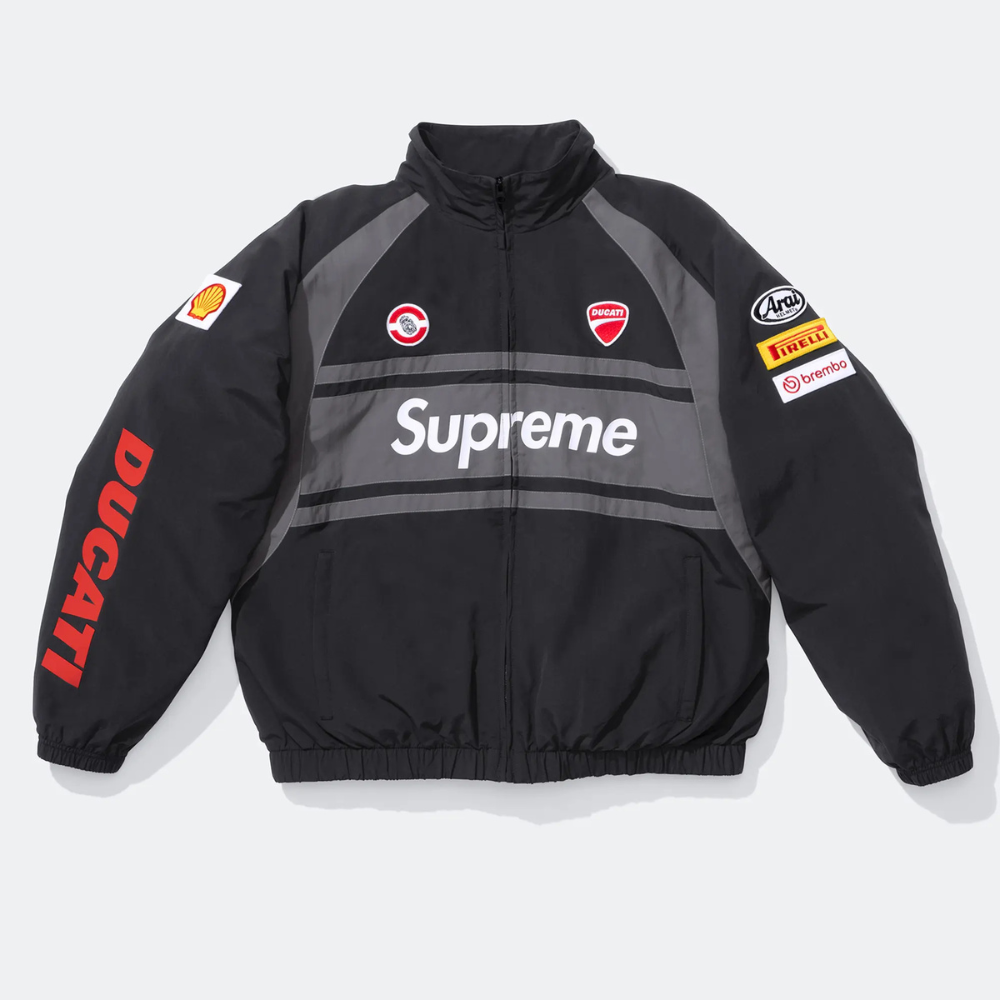 
                  
                    Supreme x Ducati Track Jacket (Black) (SS24)
                  
                