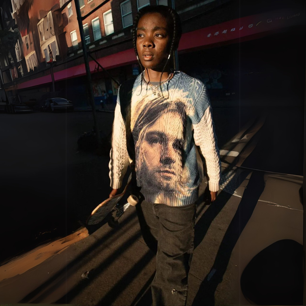 Supreme Kurt Cobain Sweater (White) (SS23) – Kick It NZ Supreme Kurt Cobain Sweater (White) (SS23) – Kick It NZ