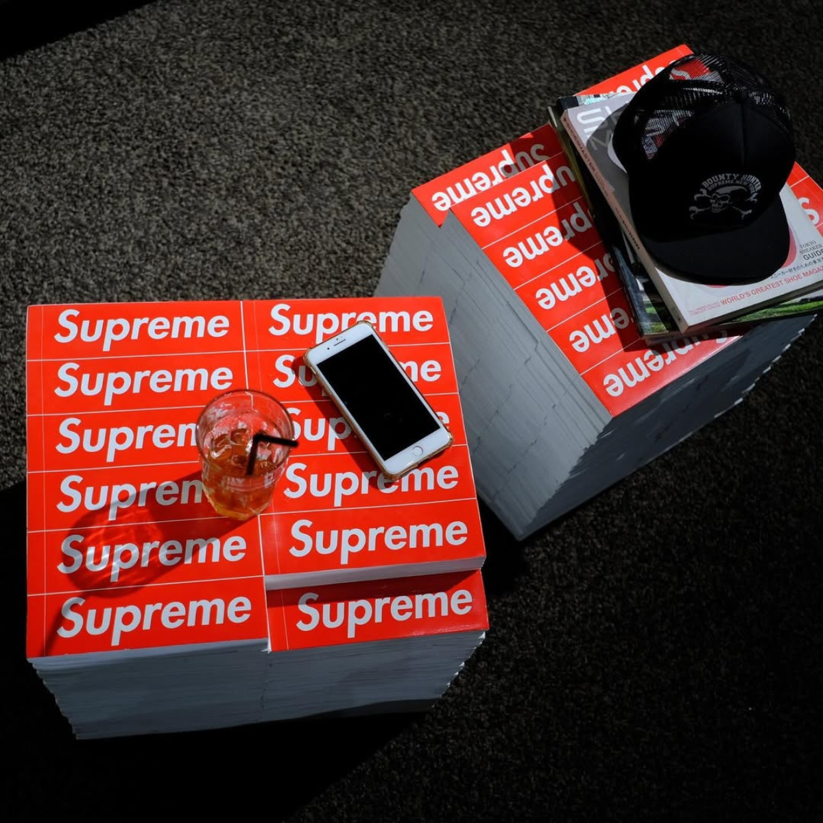 Supreme Rotary Hero Sticker Bricks Stool/Side Table (FW23) – Kick Supreme Rotary Hero Sticker Bricks Stool/Side Table (FW23) – Kick