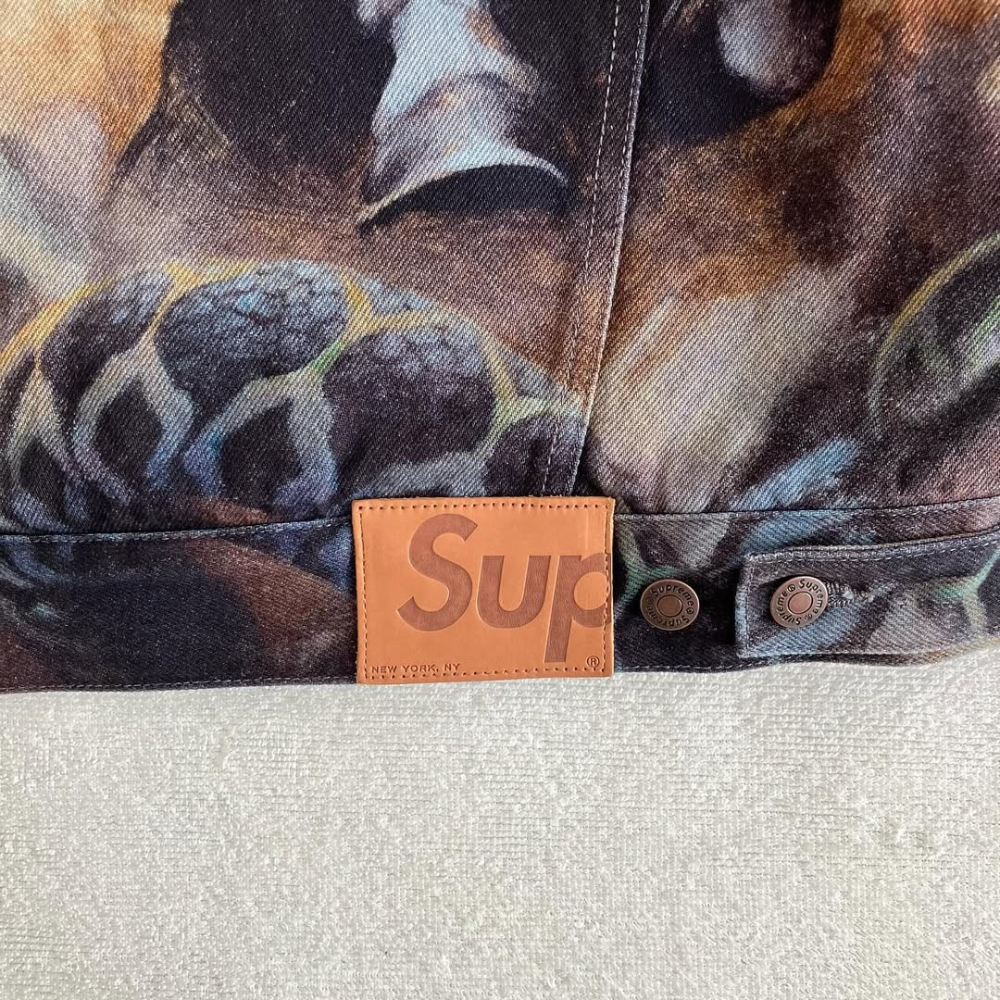 Supreme x Frank Frazetta Faux Shearling Lined Trucker Jacket Supreme x Frank Frazetta Faux Shearling Lined Trucker Jacket