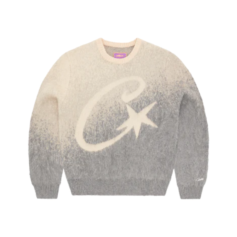Corteiz C Star Gradient Mohair Knit Sweater (SS24)