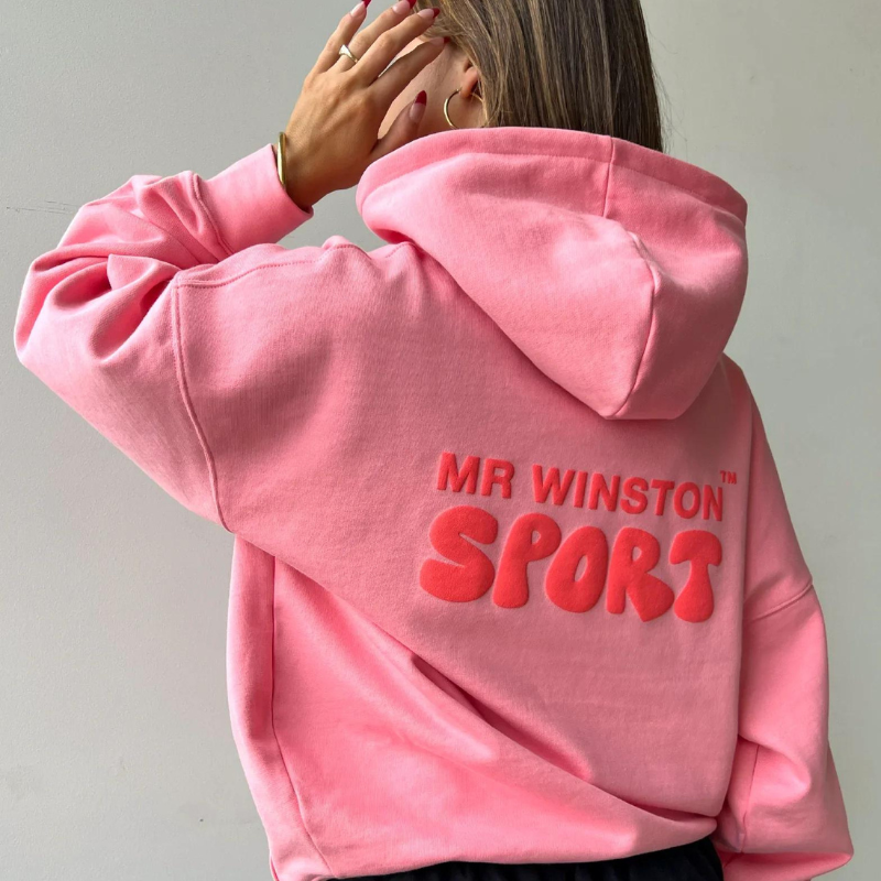 Mr Winston Vintage Pink Puff Hood