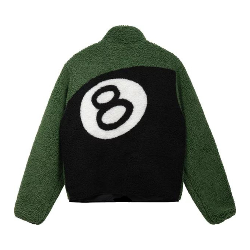 
                  
                    Stussy 8 Ball Sherpa Reversible Jacket (Green)
                  
                