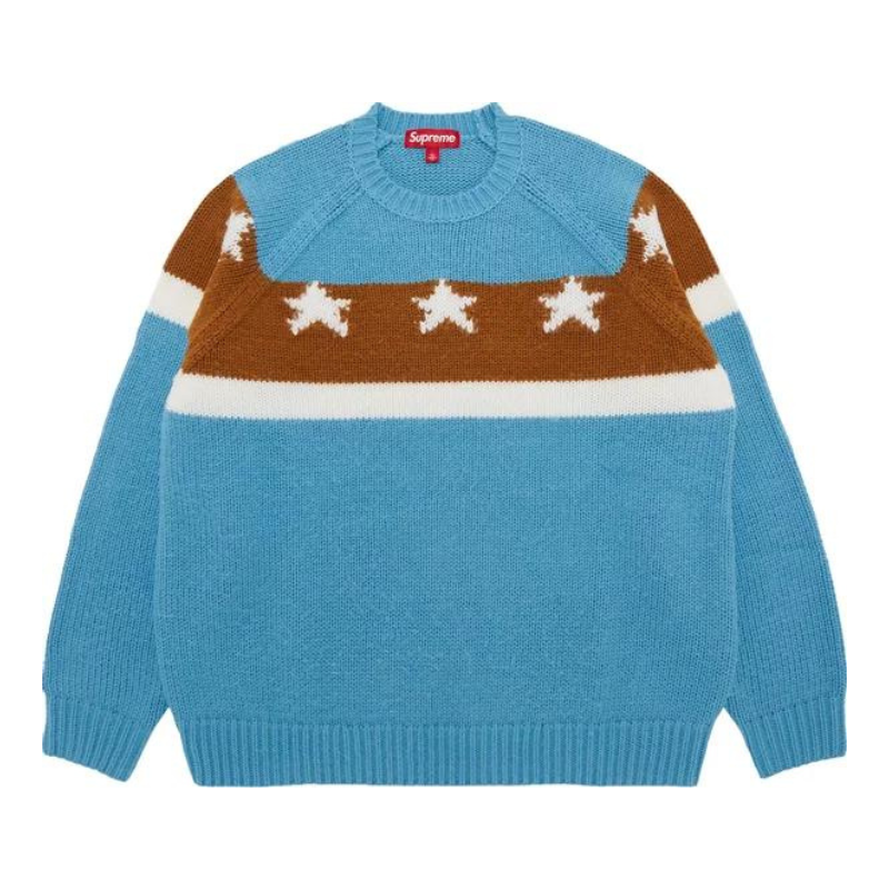 Supreme Stars Sweater (Dusty Blue) (SS24)