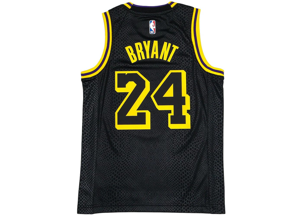 Nike Kids Los Angeles Lakers Kobe Bryant Black Mamba Swingman Jersey Black/Gold