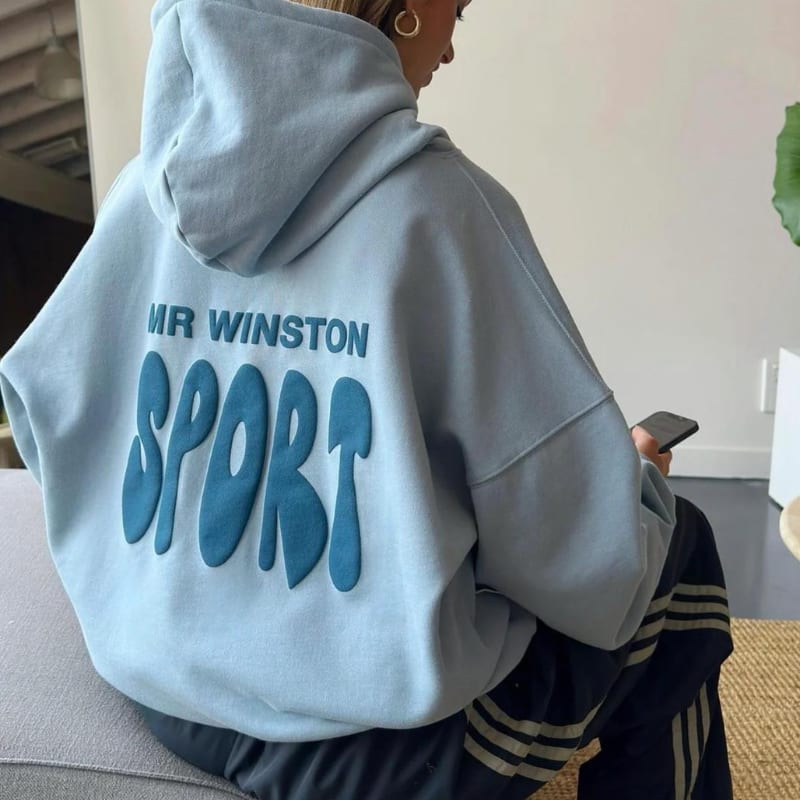 Mr Winston Puff Hood (Frost Blue)